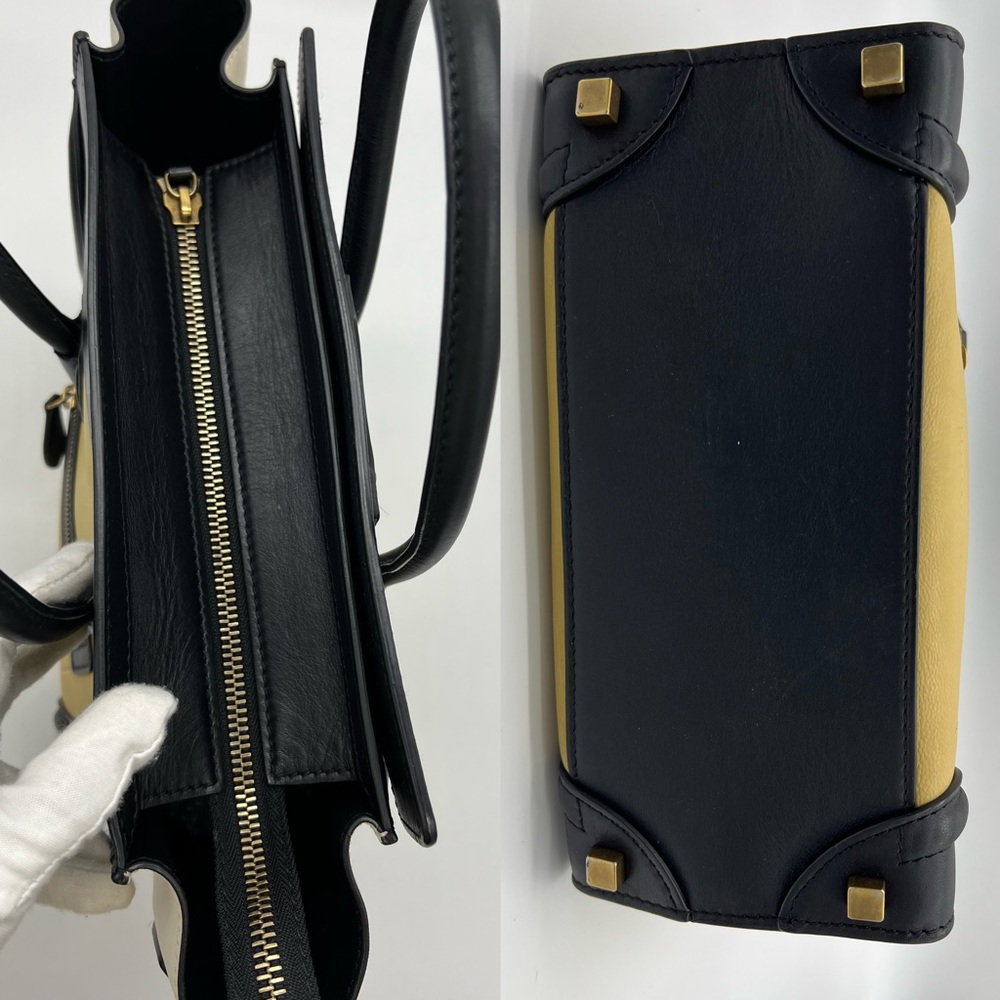 Authentic Celine Tricolors micro luggage tote - Picture 7 of 14